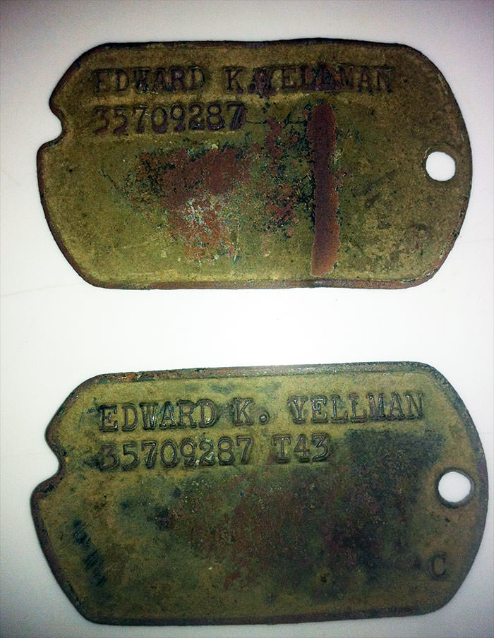Col. Edward Yellman’s Dog Tags Returned To Him