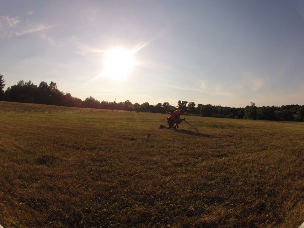 Kentucky-fried Metal Detectorist or… WTF are you doing detecting in 103F heat?